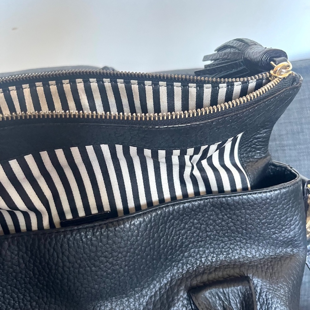 Like New Kate Spade Bag Black Leather Southport Avenue Carmen Convertible - Picture 4 of 8